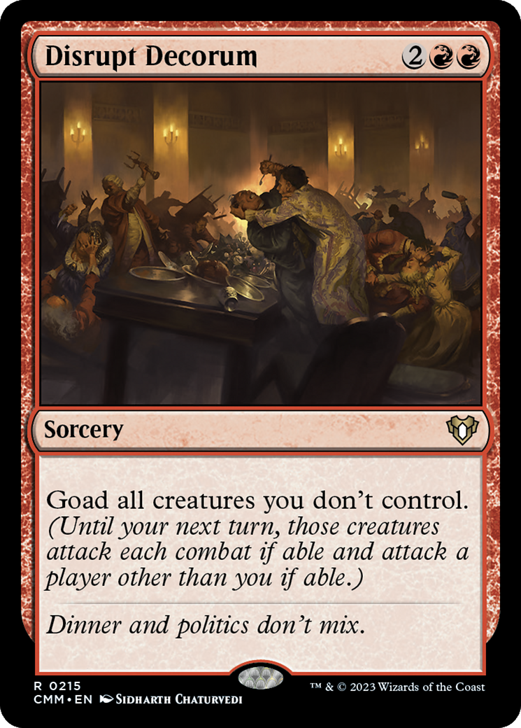 Magic: The Gathering - Disrupt Decorum - Commander Masters