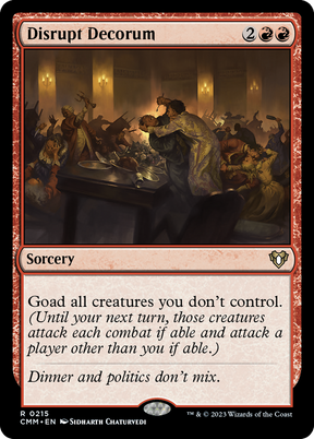 Magic: The Gathering - Disrupt Decorum - Commander Masters