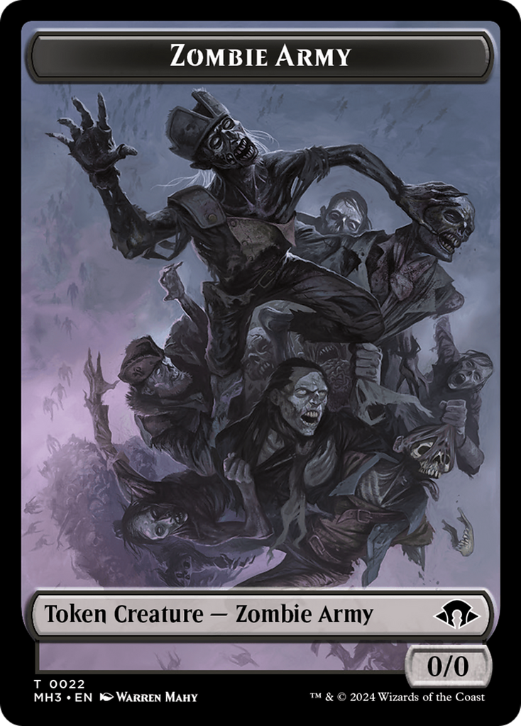 Magic: The Gathering - Zombie Army Token - Modern Horizons 3 Tokens