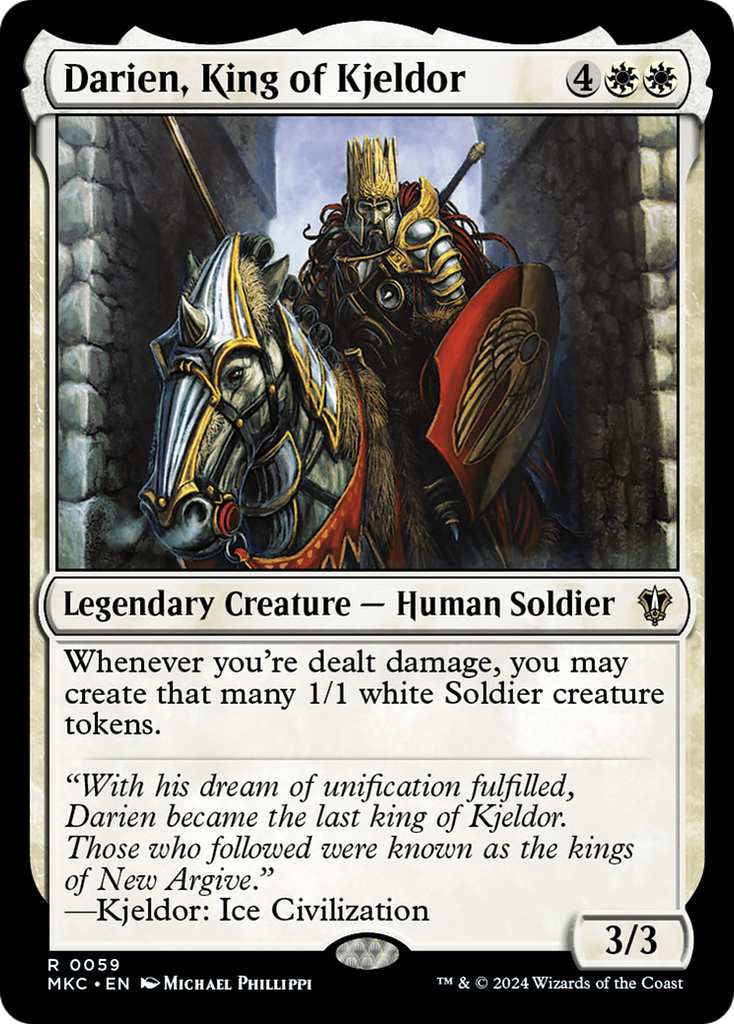 Magic: The Gathering - Darien, King of Kjeldor - Murders at Karlov Manor Commander