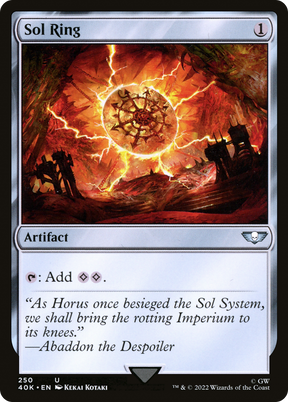 Magic: The Gathering - Sol Ring - Warhammer 40000 Commander