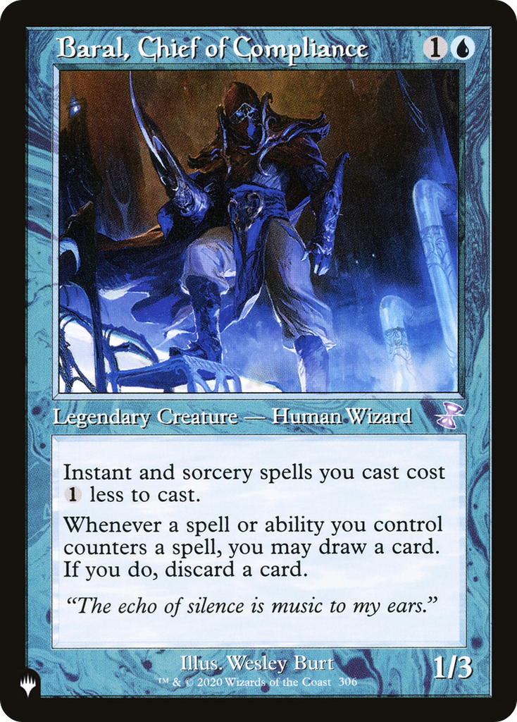 Magic: The Gathering - Baral, Chief of Compliance - The List