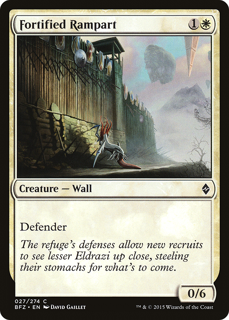Magic: The Gathering - Fortified Rampart Foil - Battle for Zendikar
