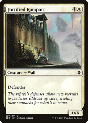 Magic: The Gathering - Fortified Rampart Foil - Battle for Zendikar