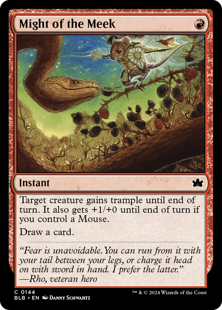 Magic: The Gathering - Might of the Meek Foil - Bloomburrow