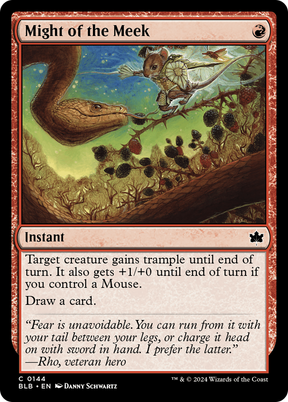 Magic: The Gathering - Might of the Meek Foil - Bloomburrow