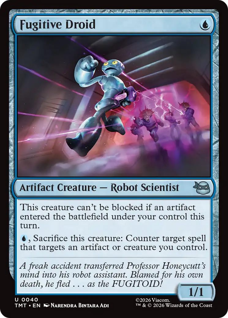 Magic: The Gathering - Fugitive Droid - Teenage Mutant Ninja Turtles