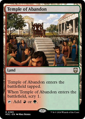 Magic: The Gathering - Temple of Abandon - Modern Horizons 3 Commander