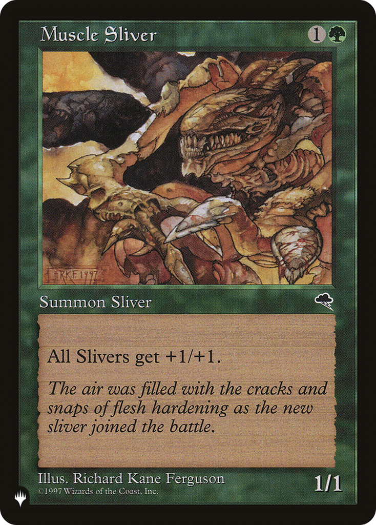 Magic: The Gathering - Muscle Sliver - The List