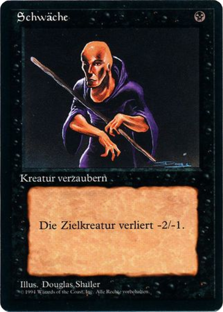 Magic: The Gathering - Schwäche - Foreign Black Border