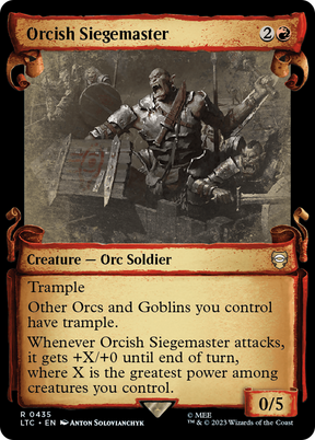 Magic: The Gathering - Orcish Siegemaster Foil - Tales of Middle-earth Commander