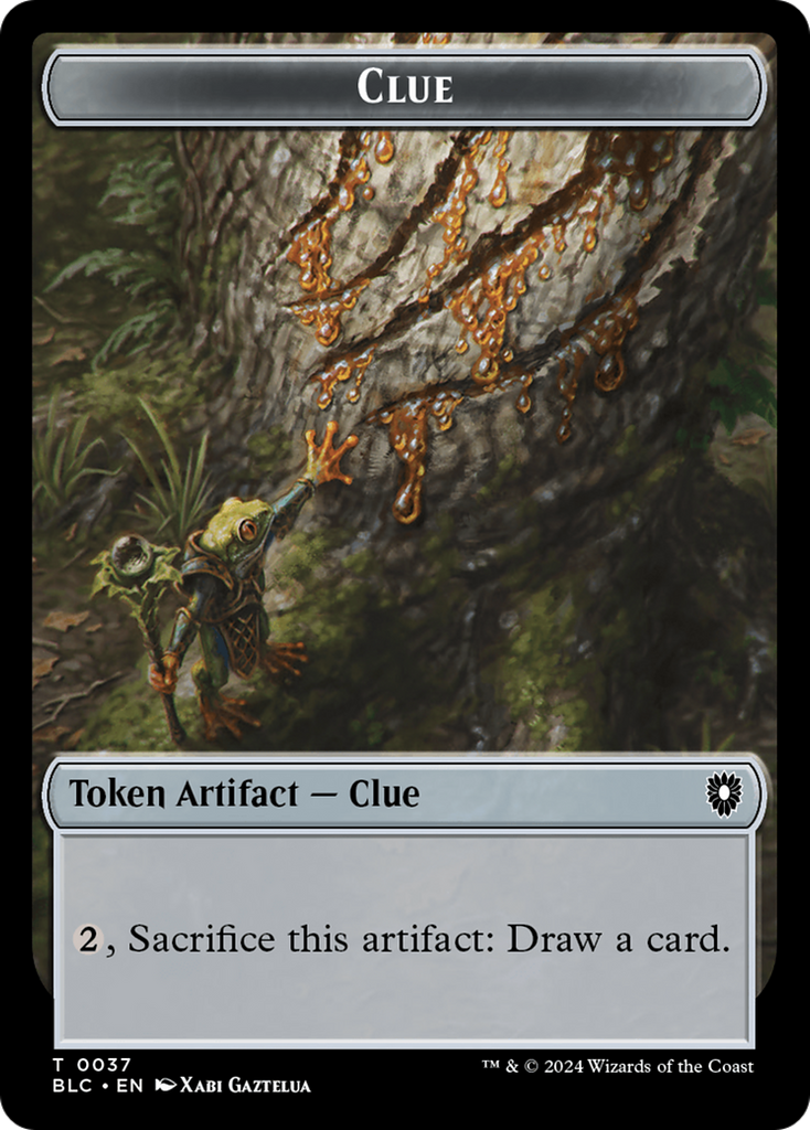 Magic: The Gathering - Clue Token - Bloomburrow Commander Tokens