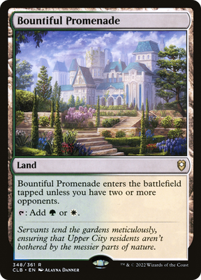 Magic: The Gathering - Bountiful Promenade - Commander Legends: Battle for Baldur's Gate