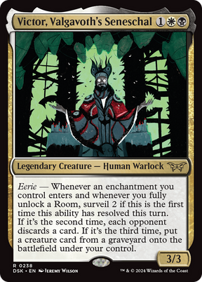 Magic: The Gathering - Victor, Valgavoth's Seneschal Foil - Duskmourn: House of Horror