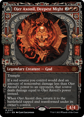 Magic: The Gathering - Ojer Axonil, Deepest Might // Temple of Power - The Lost Caverns of Ixalan