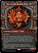 Magic: The Gathering - Ojer Axonil, Deepest Might // Temple of Power Foil - The Lost Caverns of Ixalan