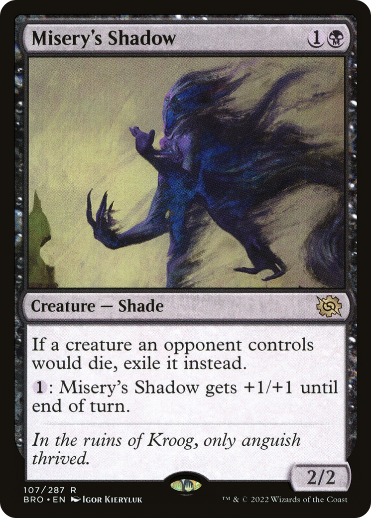 Magic: The Gathering - Misery's Shadow Foil - The Brothers' War