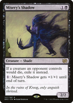 Magic: The Gathering - Misery's Shadow Foil - The Brothers' War