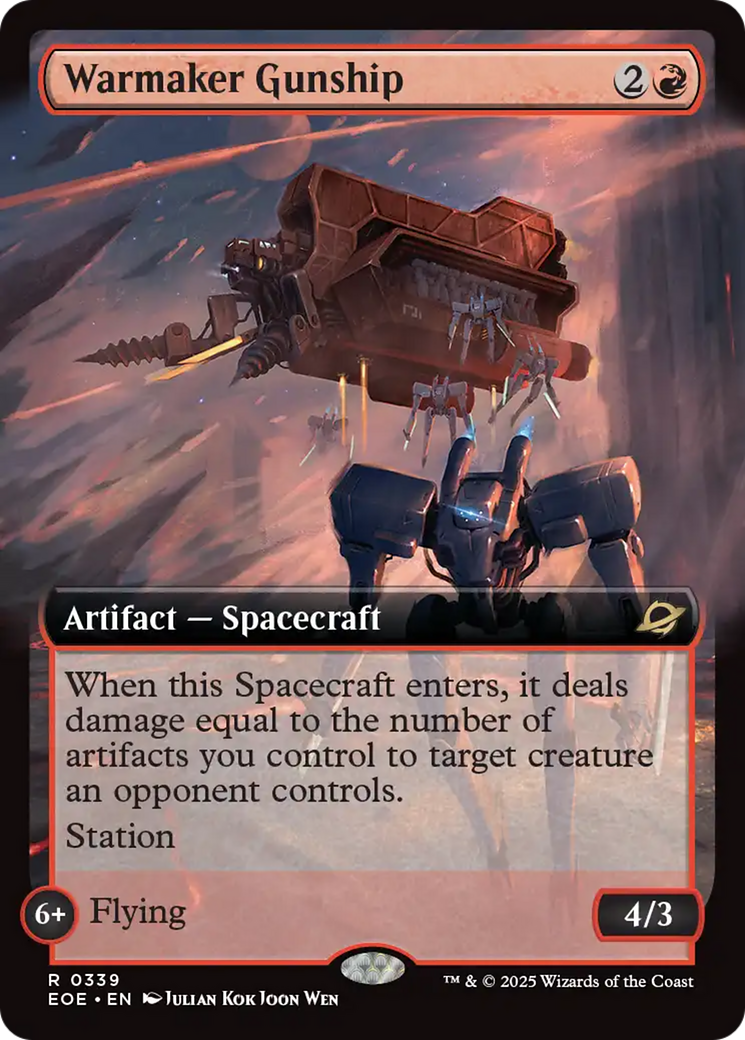 Magic: The Gathering - Warmaker Gunship Foil - Edge of Eternities