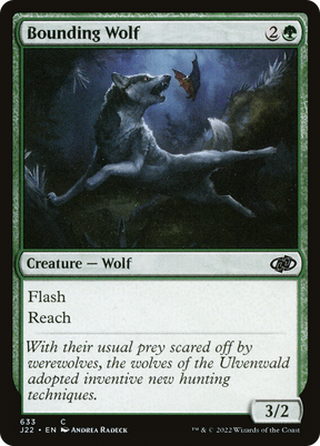 Magic: The Gathering - Bounding Wolf - Jumpstart 2022