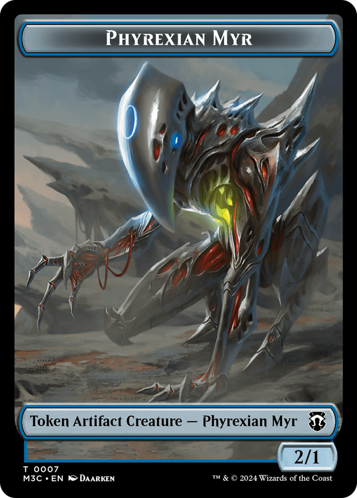 Magic: The Gathering - Phyrexian Myr Token - Modern Horizons 3 Commander Tokens