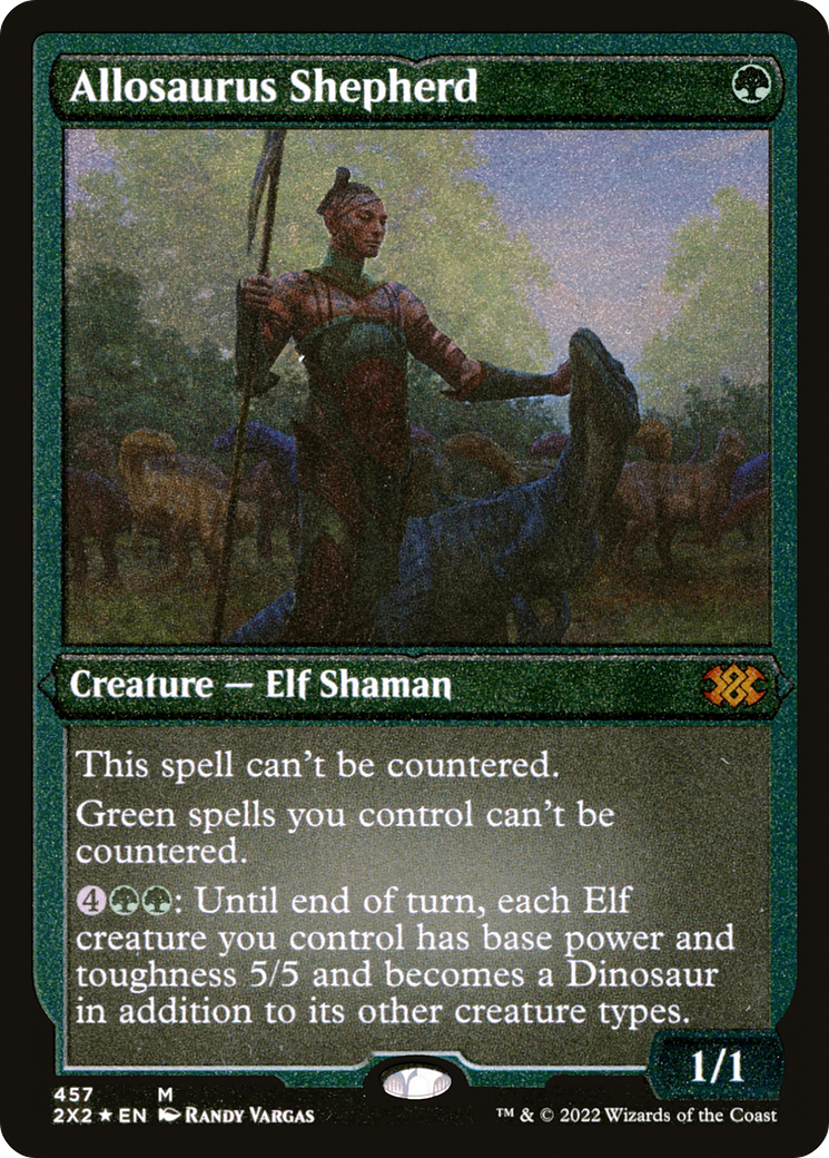 Magic: The Gathering - Allosaurus Shepherd Foil - Double Masters 2022