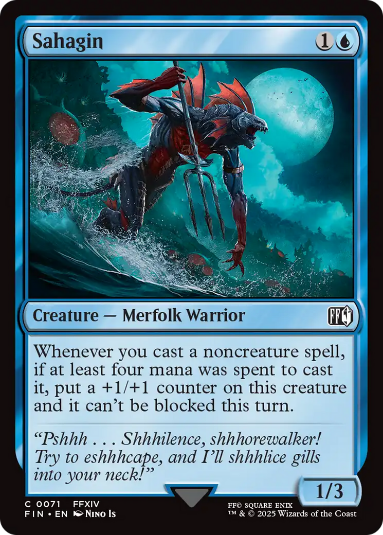 Magic: The Gathering - Sahagin Foil - Final Fantasy