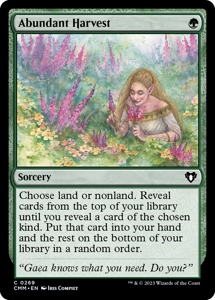 Magic: The Gathering - Abundant Harvest Foil - Commander Masters