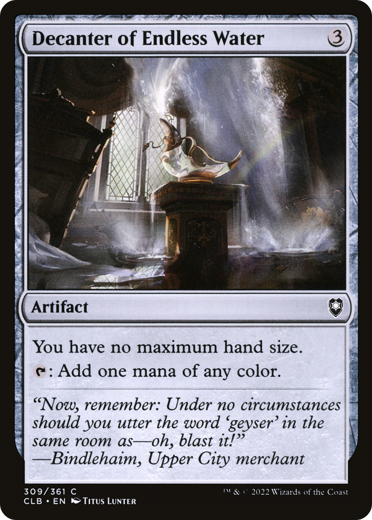 Magic: The Gathering - Decanter of Endless Water - Commander Legends: Battle for Baldur's Gate