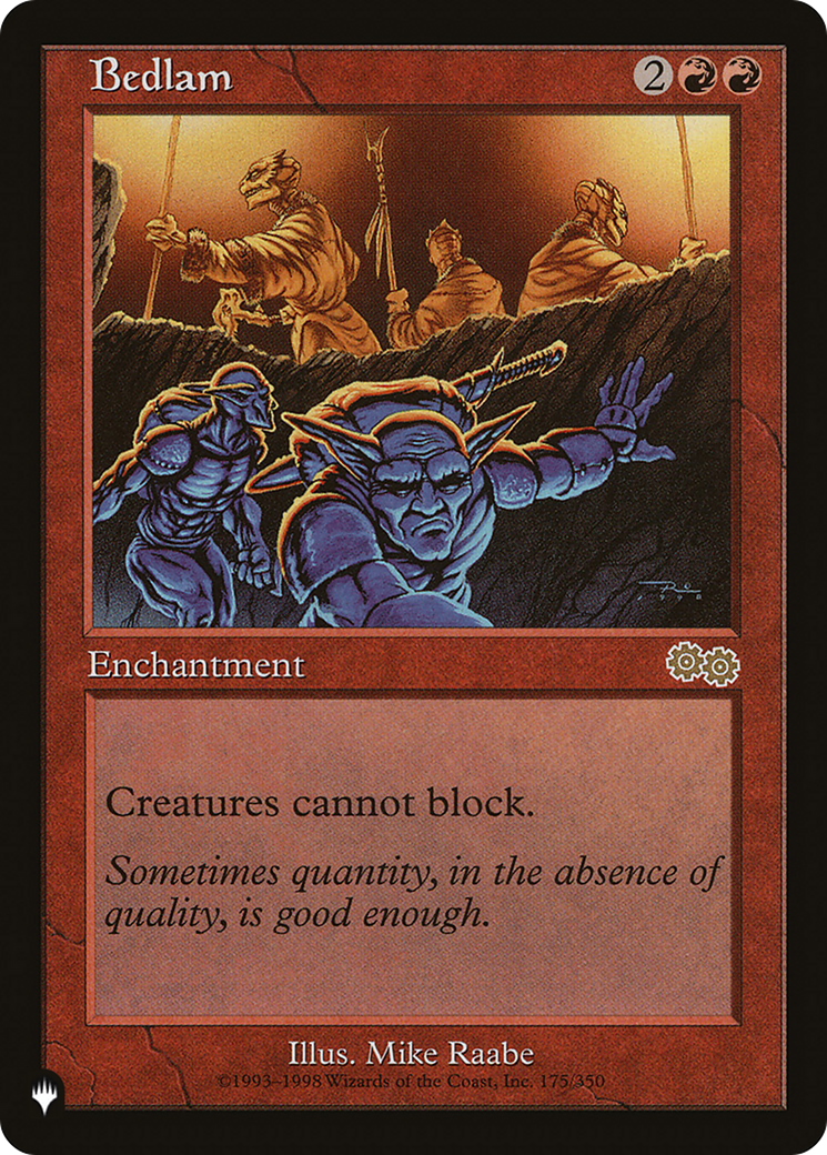 Magic: The Gathering - Bedlam - The List