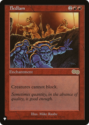 Magic: The Gathering - Bedlam - The List