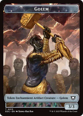 Magic: The Gathering - Golem Token - Edge of Eternities Commander Tokens