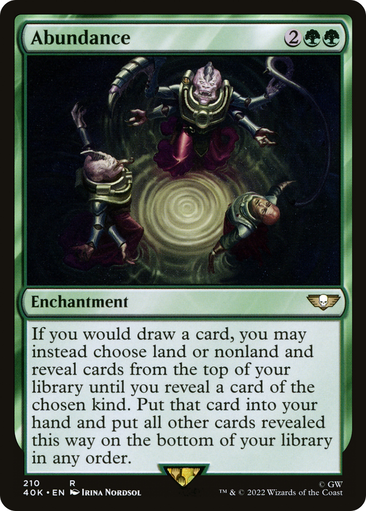 Magic: The Gathering - Abundance - Warhammer 40000 Commander