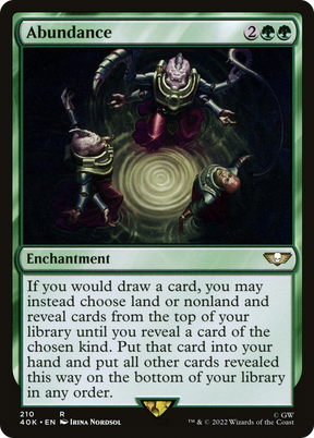 Magic: The Gathering - Abundance - Warhammer 40000 Commander