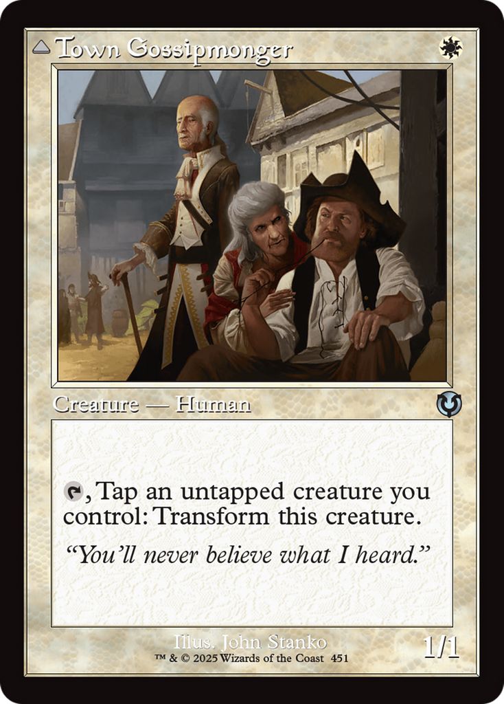 Magic: The Gathering - Town Gossipmonger // Incited Rabble - Innistrad Remastered