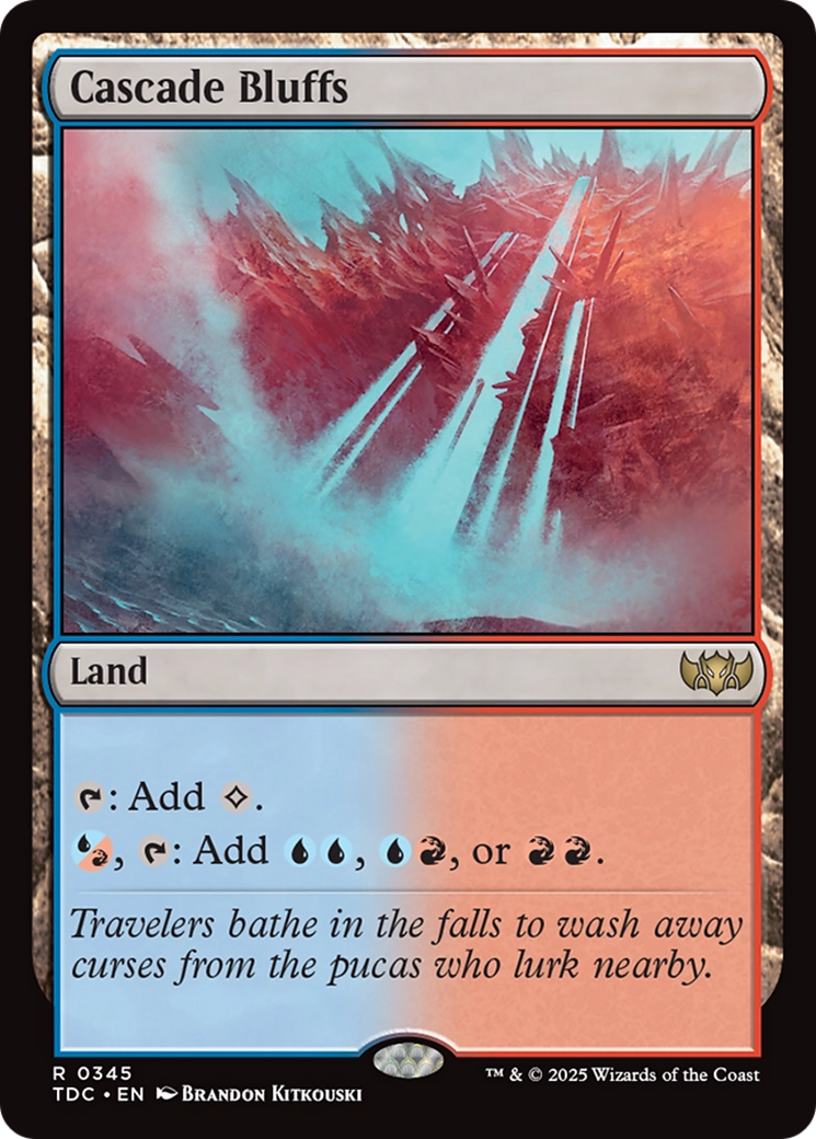 Magic: The Gathering - Cascade Bluffs - Tarkir: Dragonstorm Commander