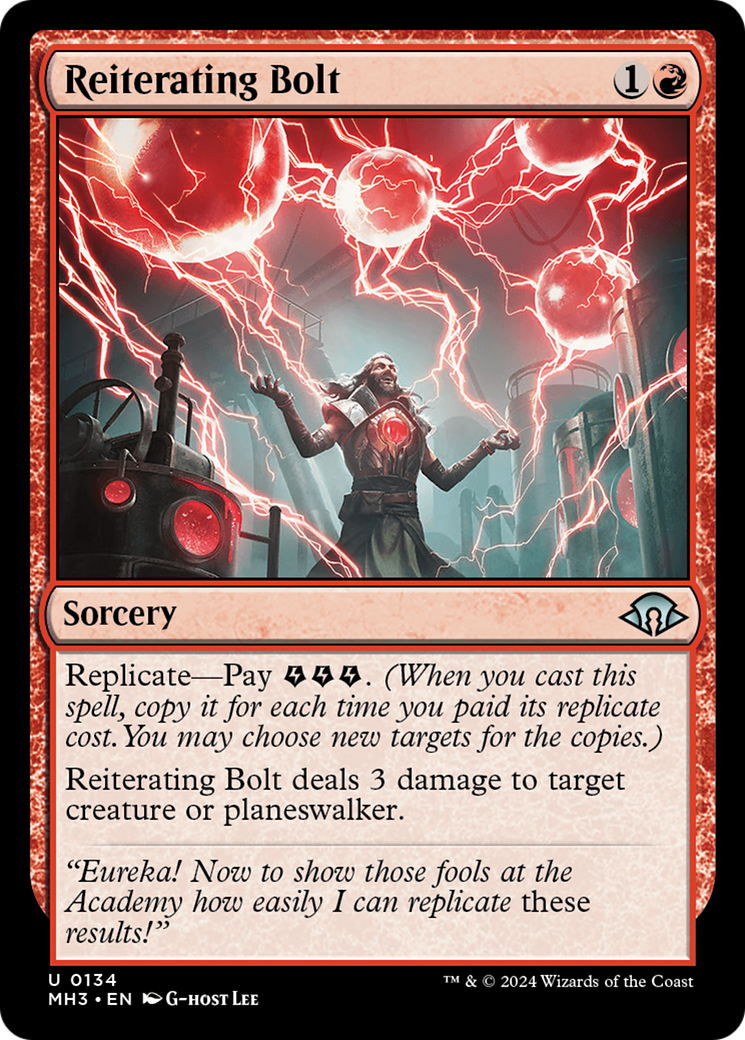 Magic: The Gathering - Reiterating Bolt Foil - Modern Horizons 3