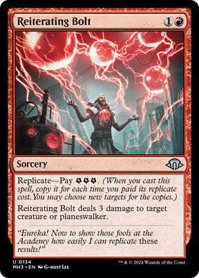Magic: The Gathering - Reiterating Bolt Foil - Modern Horizons 3
