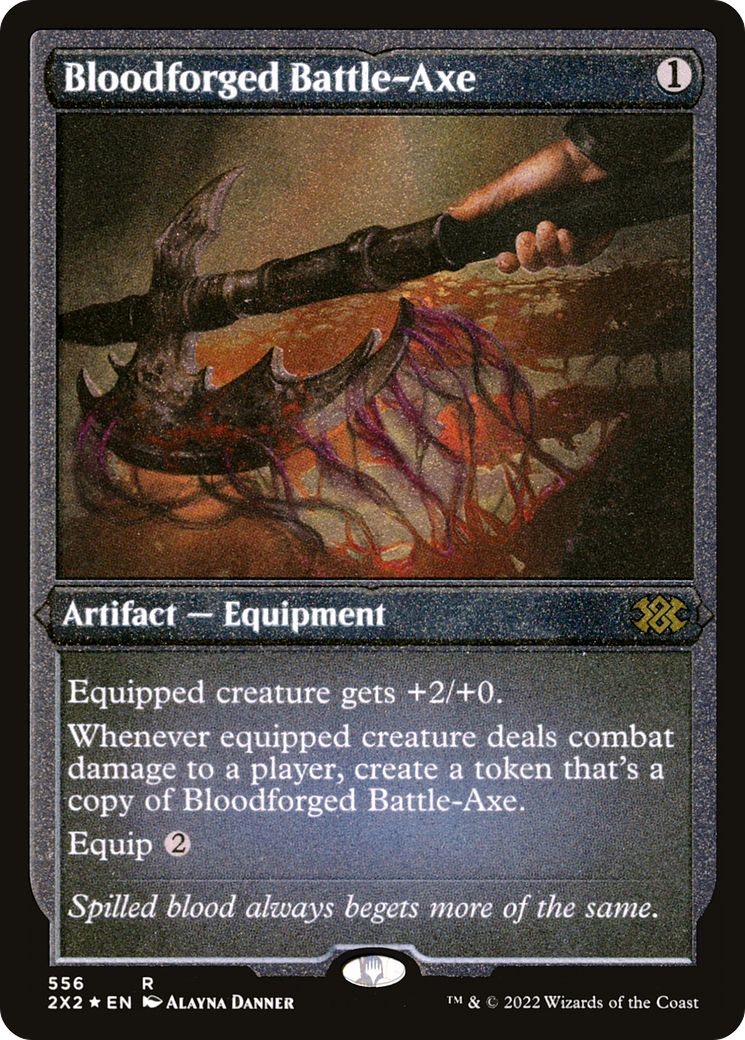 Magic: The Gathering - Bloodforged Battle-Axe Foil - Double Masters 2022
