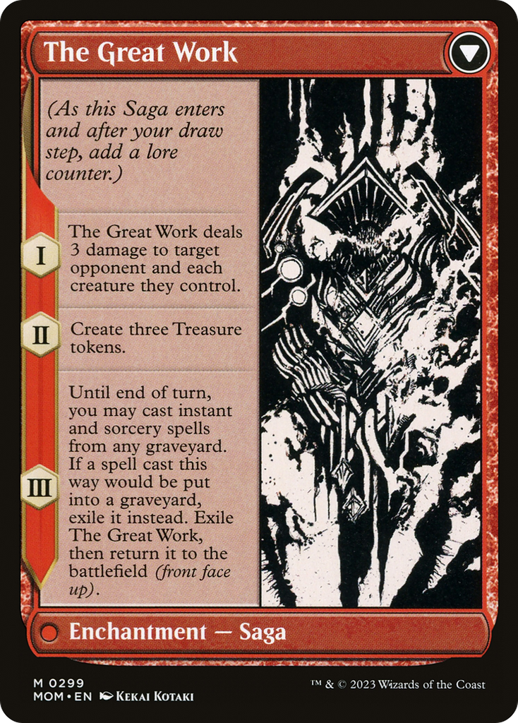 Magic: The Gathering - Urabrask // The Great Work Foil - March of the Machine