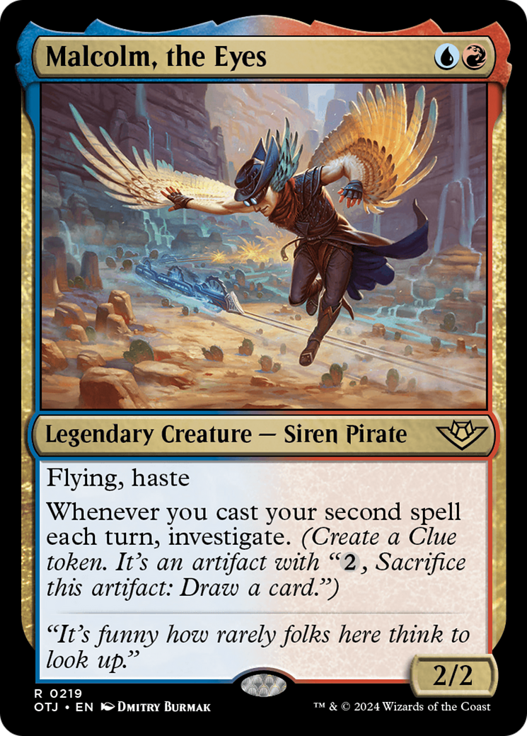 Magic: The Gathering - Malcolm, the Eyes Foil - Outlaws of Thunder Junction