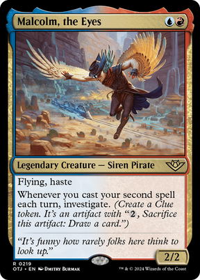 Magic: The Gathering - Malcolm, the Eyes Foil - Outlaws of Thunder Junction