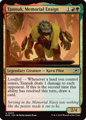 Magic: The Gathering - Tannuk, Memorial Ensign Foil - Edge of Eternities