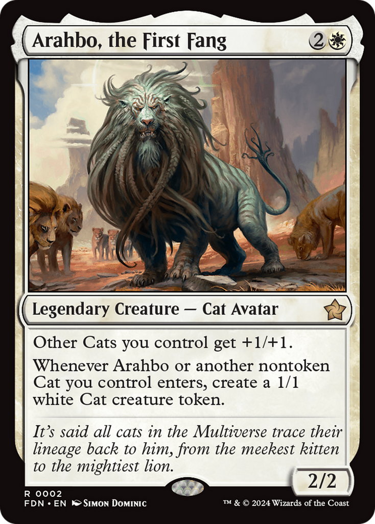 Magic: The Gathering - Arahbo, the First Fang Foil - Foundations