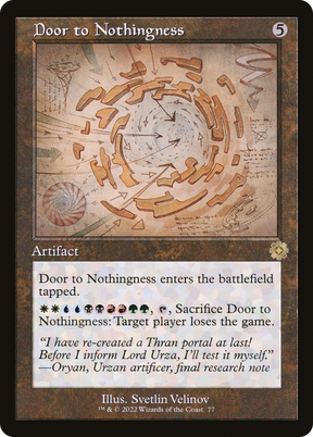 Magic: The Gathering - Door to Nothingness - The Brothers' War Retro Artifacts