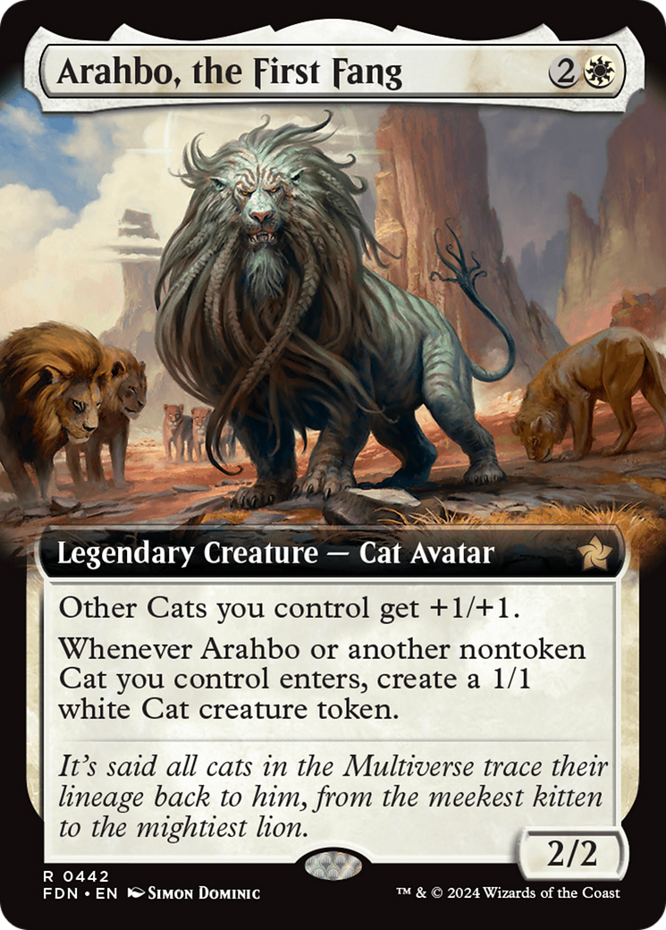 Magic: The Gathering - Arahbo, the First Fang Foil - Foundations
