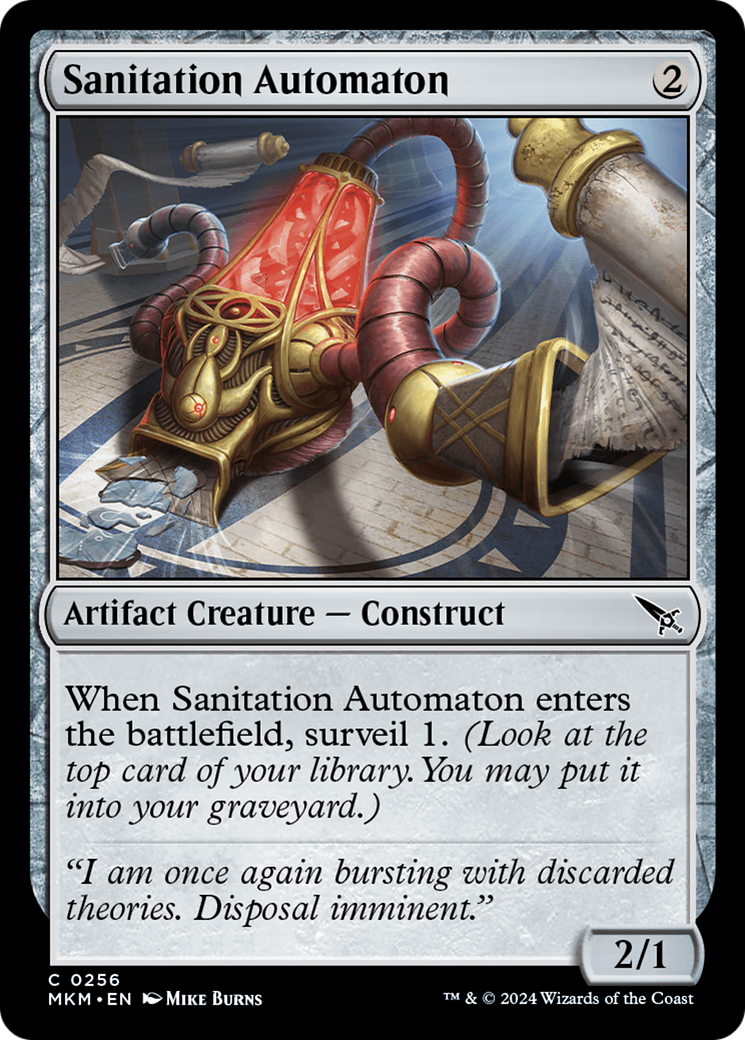 Magic: The Gathering - Sanitation Automaton Foil - Murders at Karlov Manor