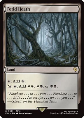 Magic: The Gathering - Fetid Heath - Final Fantasy Commander