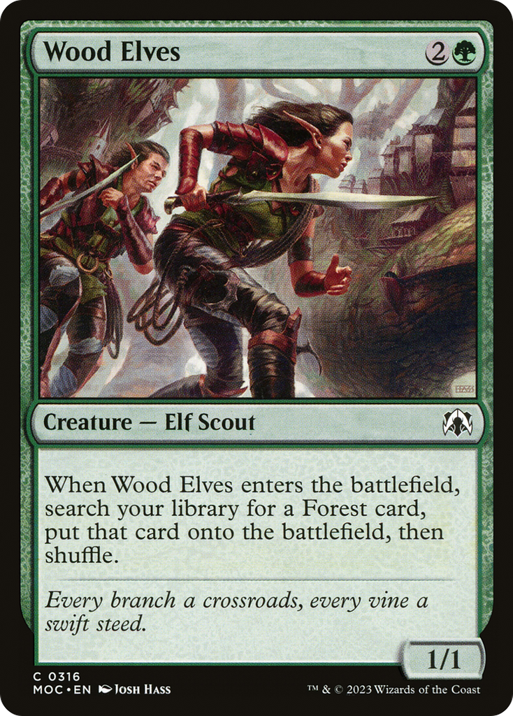 Magic: The Gathering - Wood Elves - March of the Machine Commander