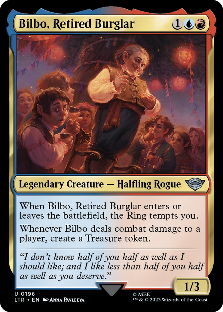 Magic: The Gathering - Bilbo, Retired Burglar Foil - The Lord of the Rings: Tales of Middle-earth